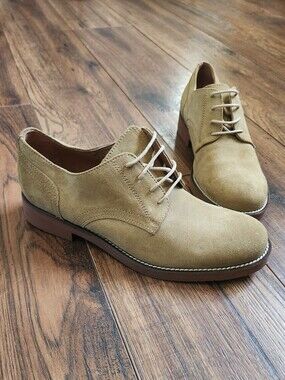 G.H. Bass & Co. Suede Derby Oxfords in Tan